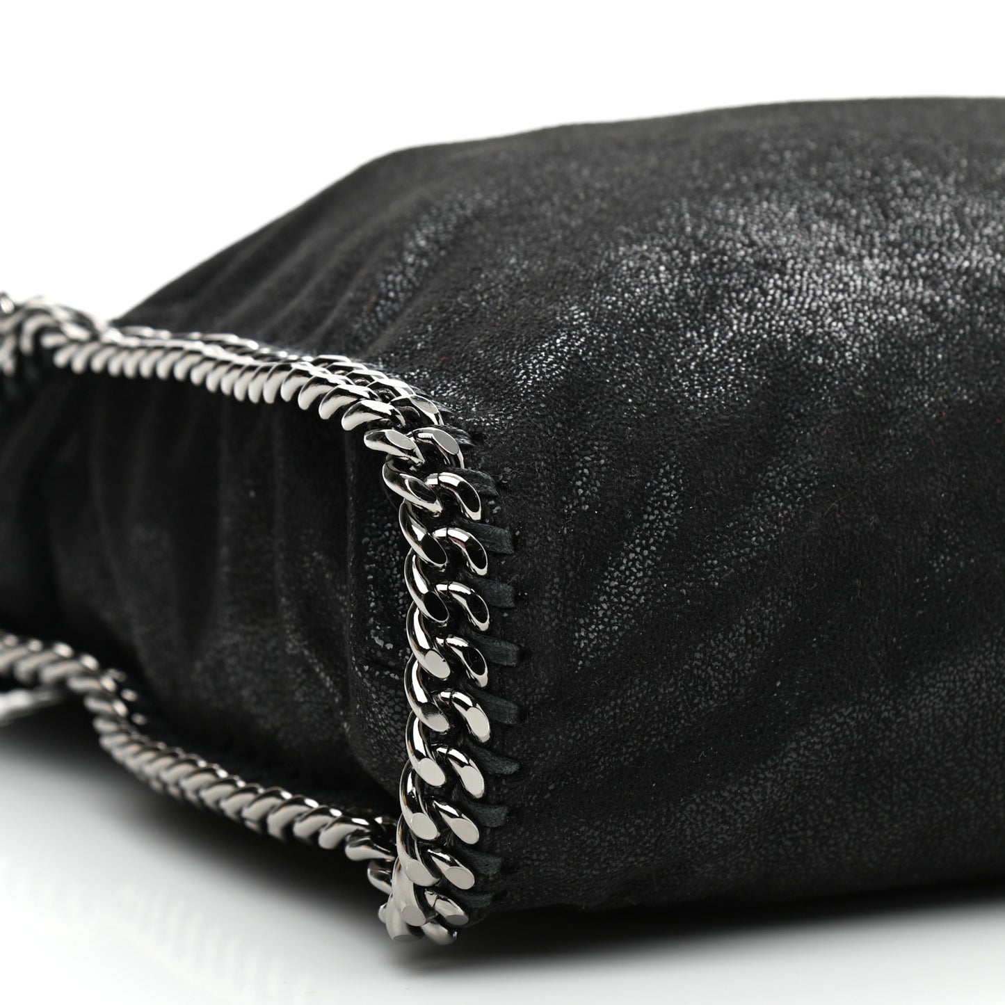 Shaggy Deer Falabella Fold Over Tote Black