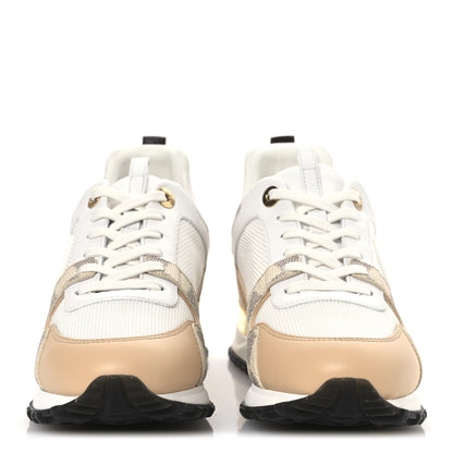Louis Vuitton Calfskin Damier Azur Run Away Sneakers 37 White 3 of 12