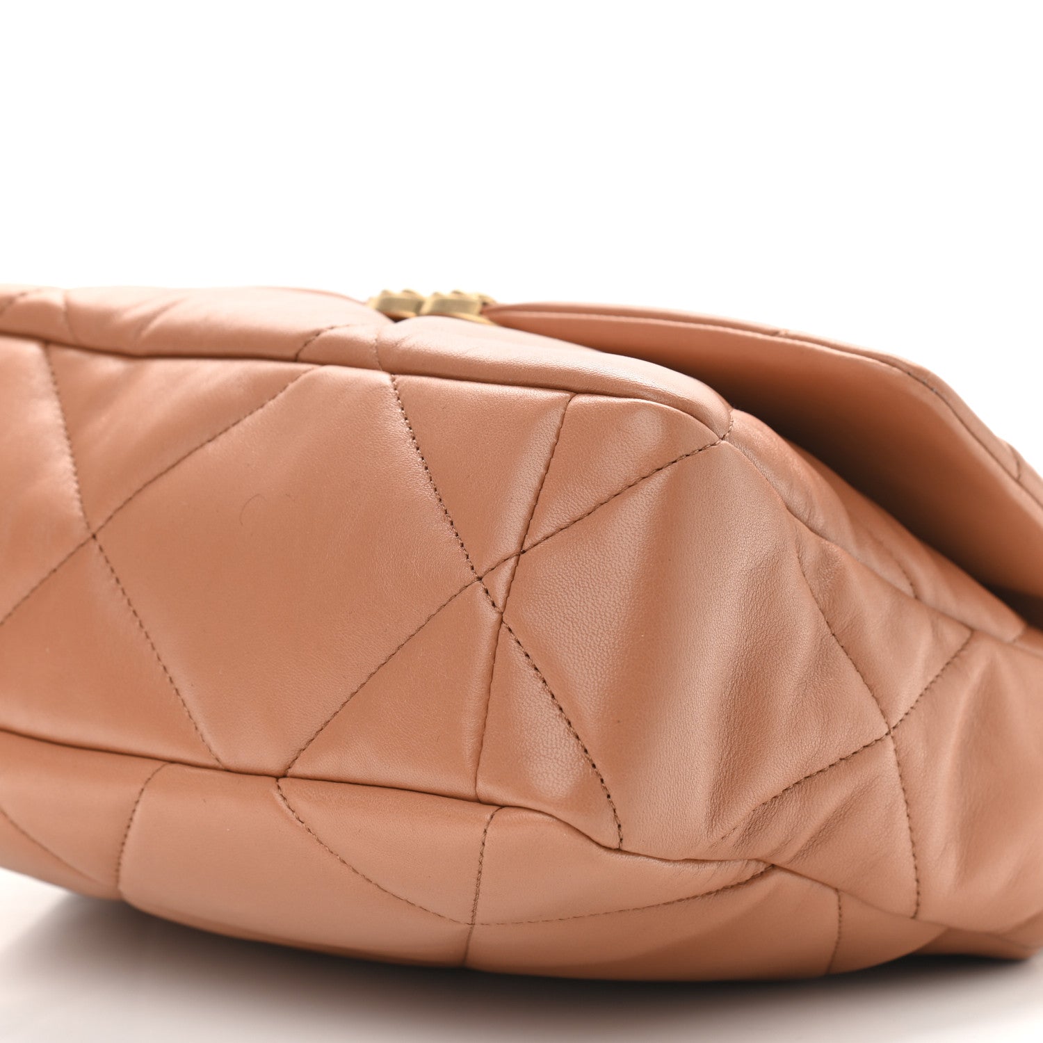 Chanel Lambskin Quilted Large Chanel 19 Flap Brown 9 of 9
