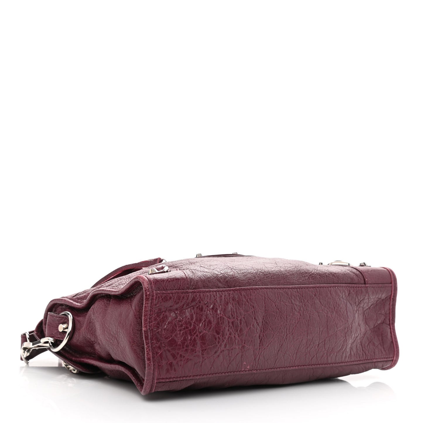 Agneau Classic Silver Hardware S City Violet Prune