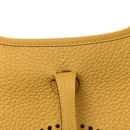 Hermes Taurillon Clemence Evelyne TPM Jaune Ambre 6 of 11