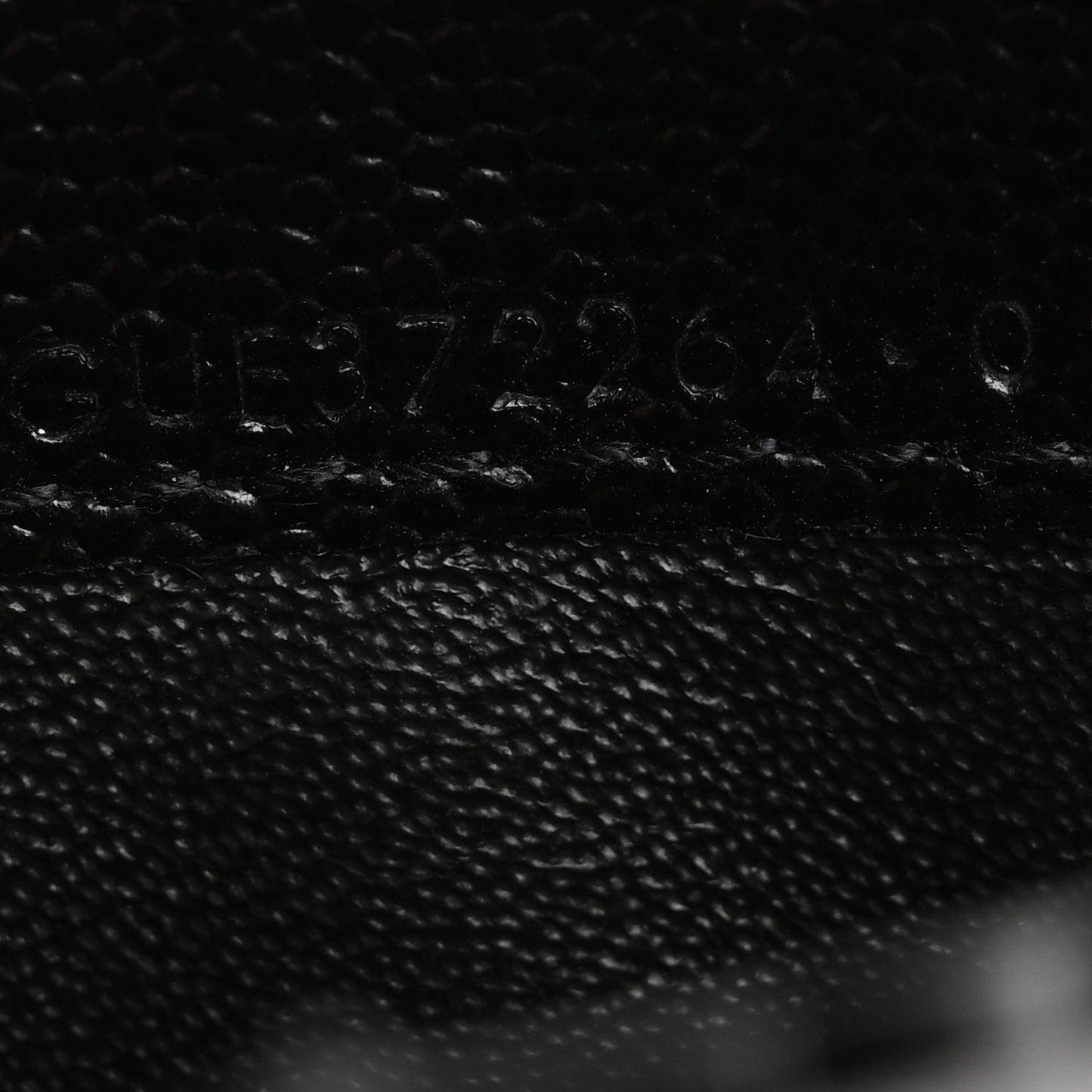 Grain De Poudre Matelasse Chevron Monogram Flap Wallet Black