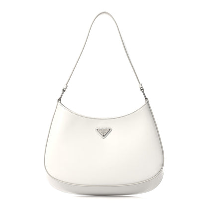 Prada Spazzolato Cleo Shoulder Bag White 1 of 10
