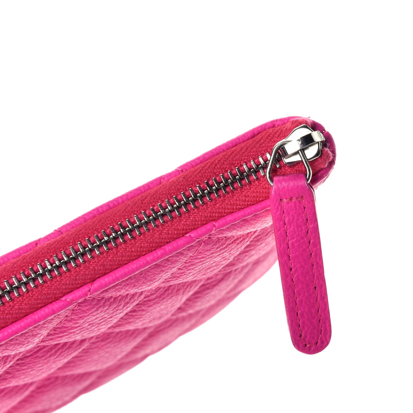 Goatskin Quilted Medium Reissue Cosmetic Case Pink