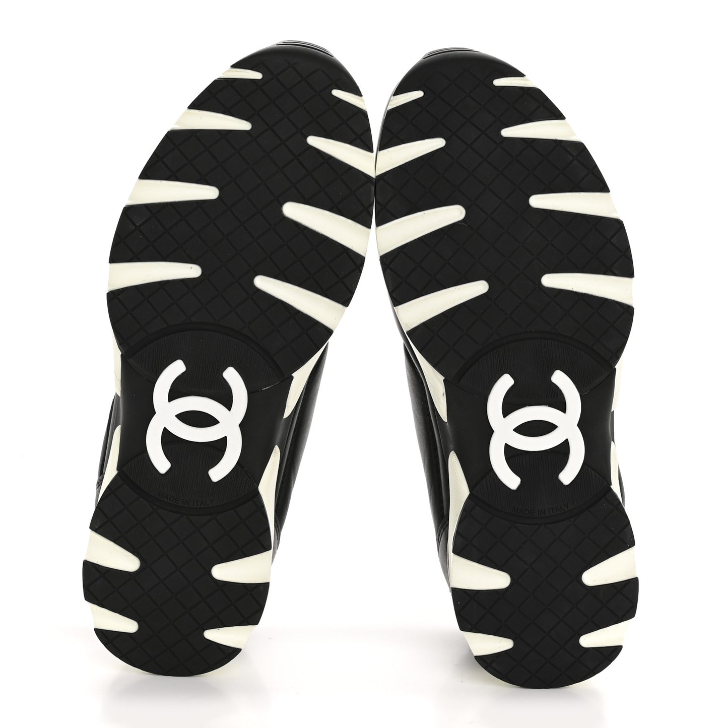 Calfskin CC Sneakers 38 Black
