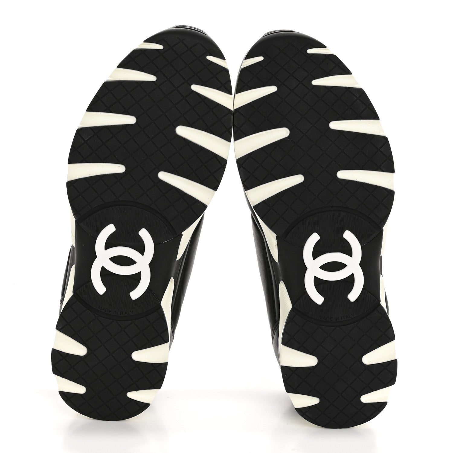 Chanel Calfskin CC Sneakers 38 Black 6 of 11