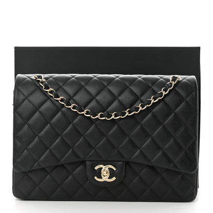 Chanel Caviar Quilted Maxi Double Flap Black 11 of 11