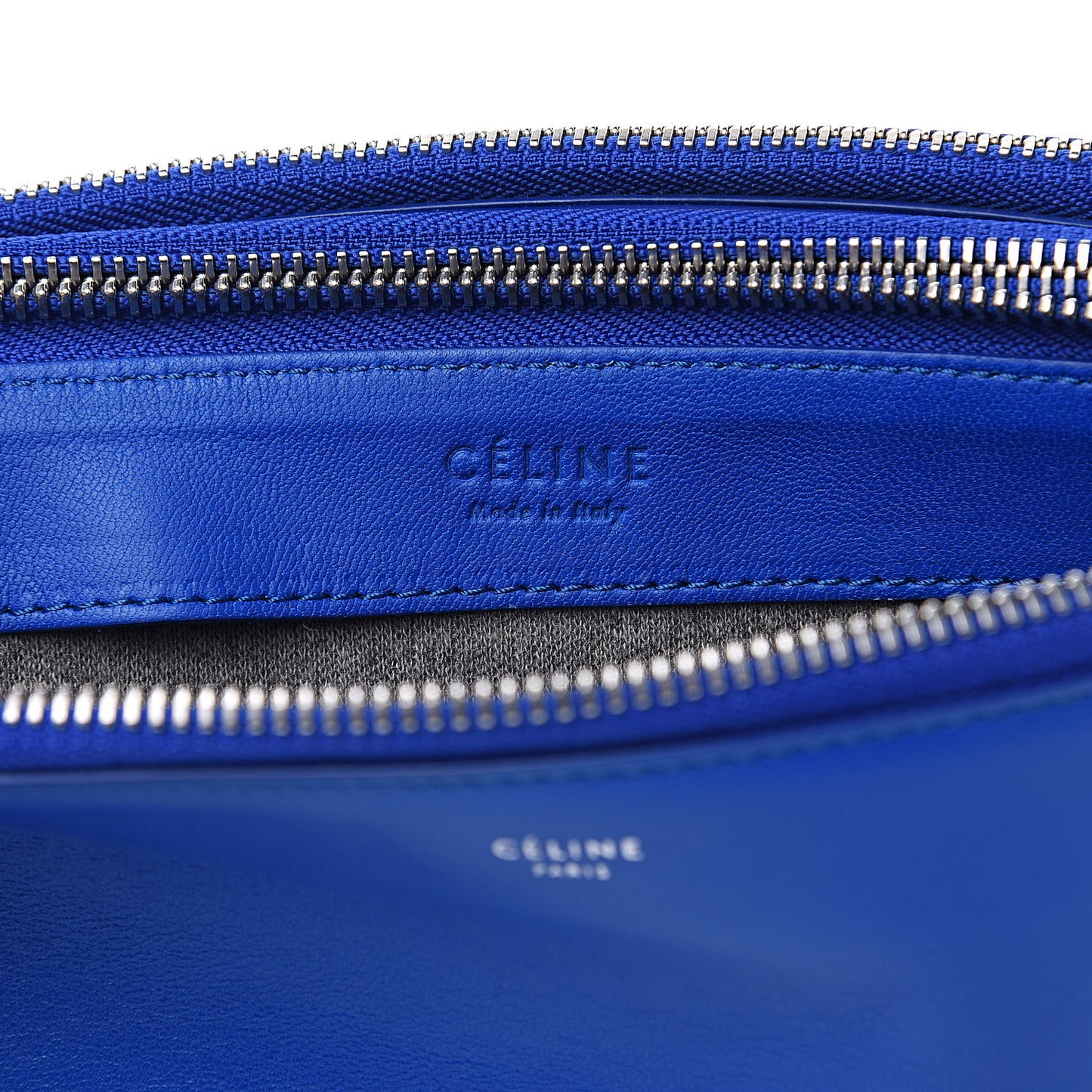 Lambskin Large Trio Crossbody Bag Deep Blue