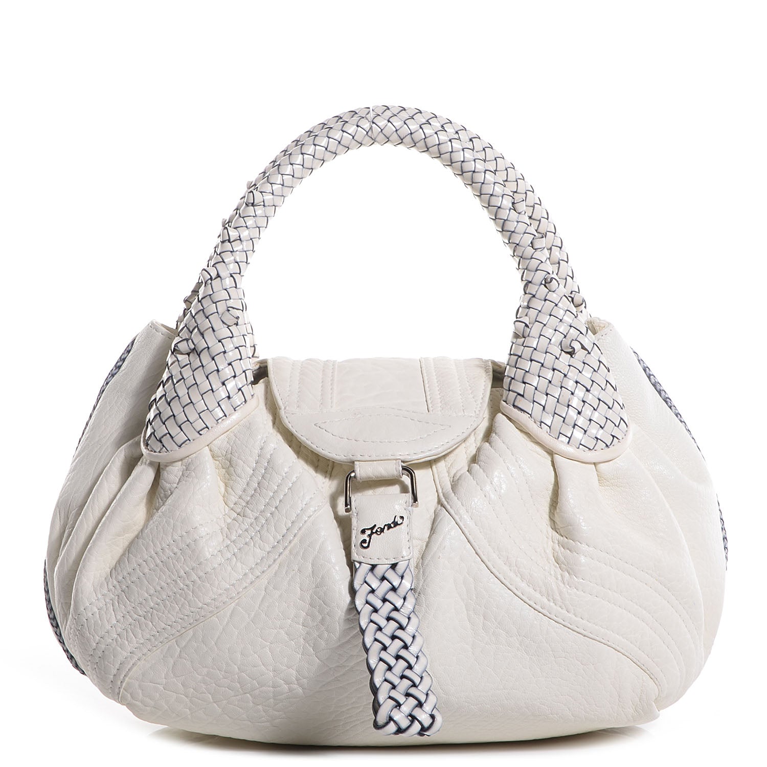Fendi Nappa Nuvolata Small Spy White 1 of 9