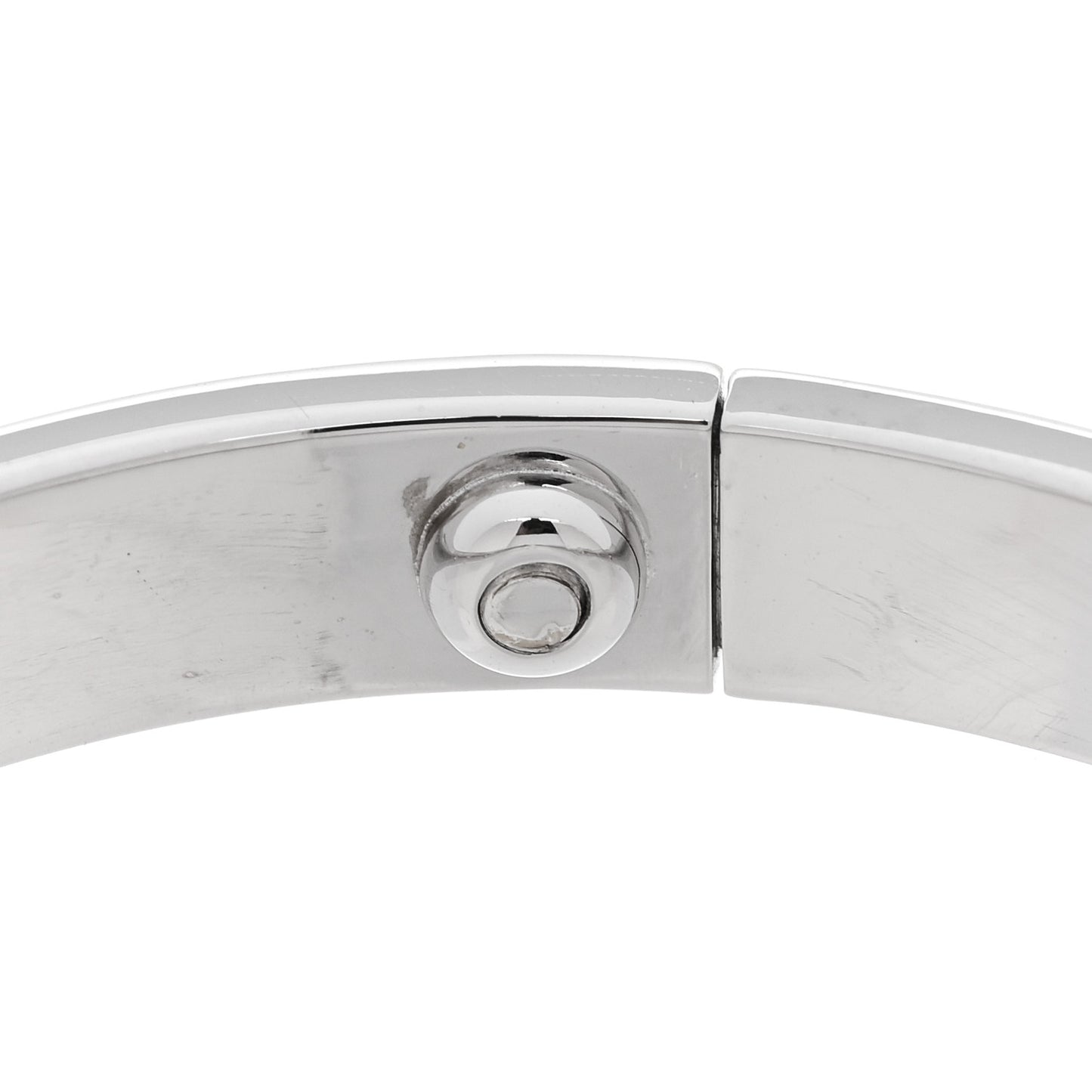 18K White Gold 4 Diamond LOVE Bracelet 16