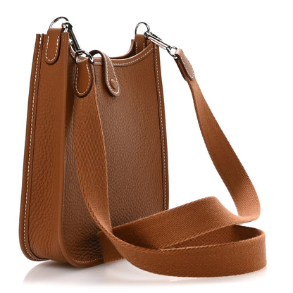 Hermes Taurillon Clemence Evelyne TPM Gold 3 of 11
