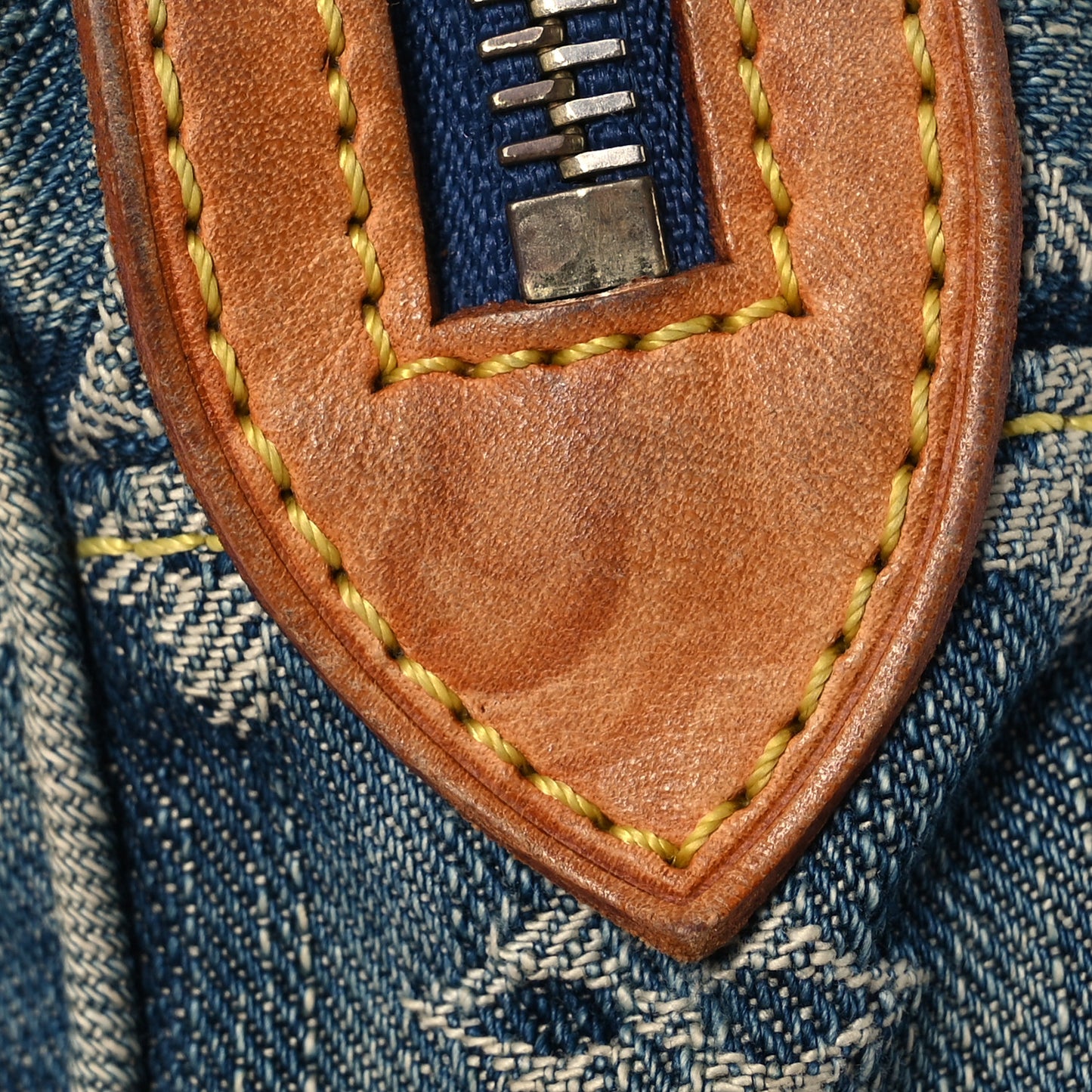 Monogram Denim Bum Bag Blue