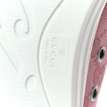 Gucci GG Monogram Calfskin Womens Low Top Sneakers 39 Pink Soft Pink 6 of 7