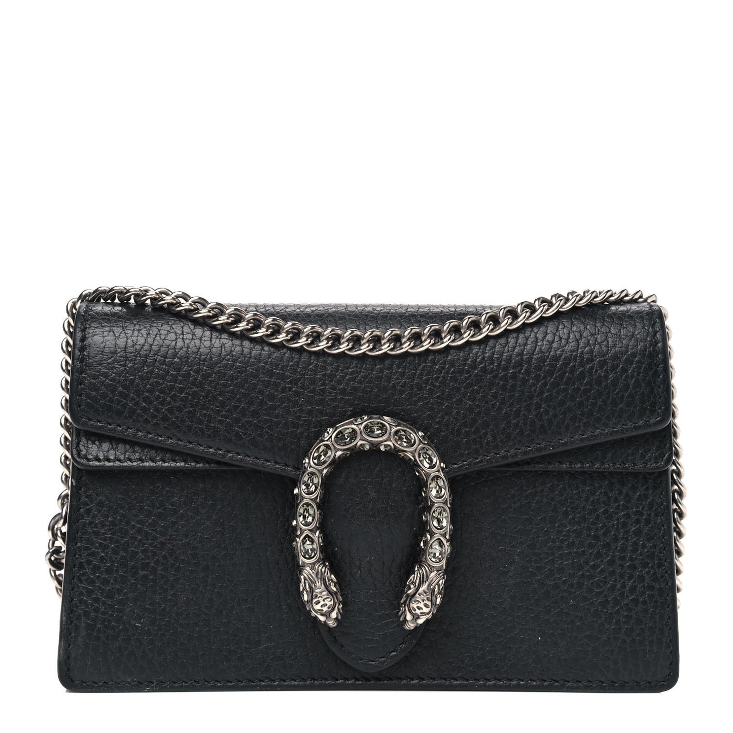 Calfskin Super Mini Dionysus Shoulder Bag Black