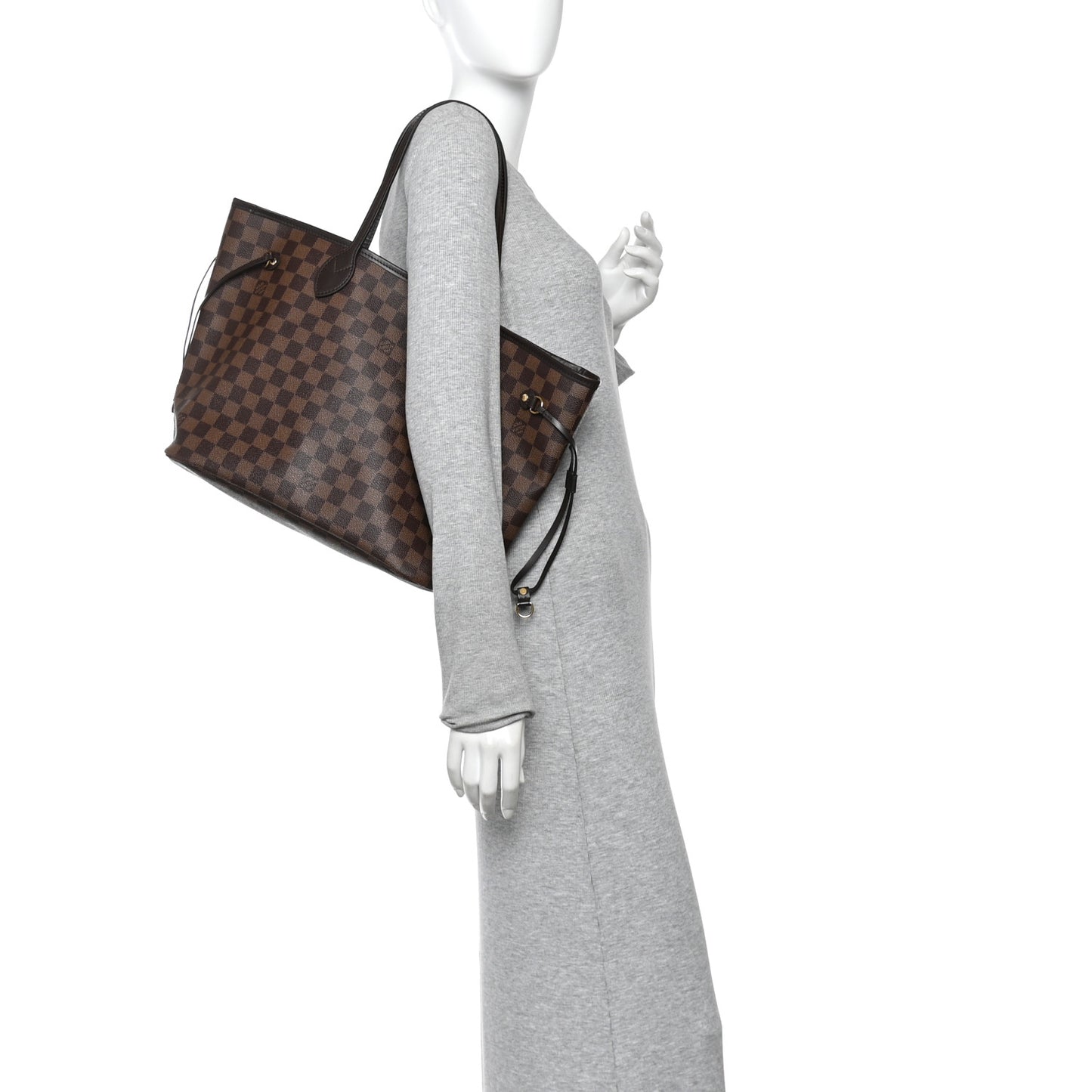 Damier Ebene Neo Neverfull MM Rose Ballerine