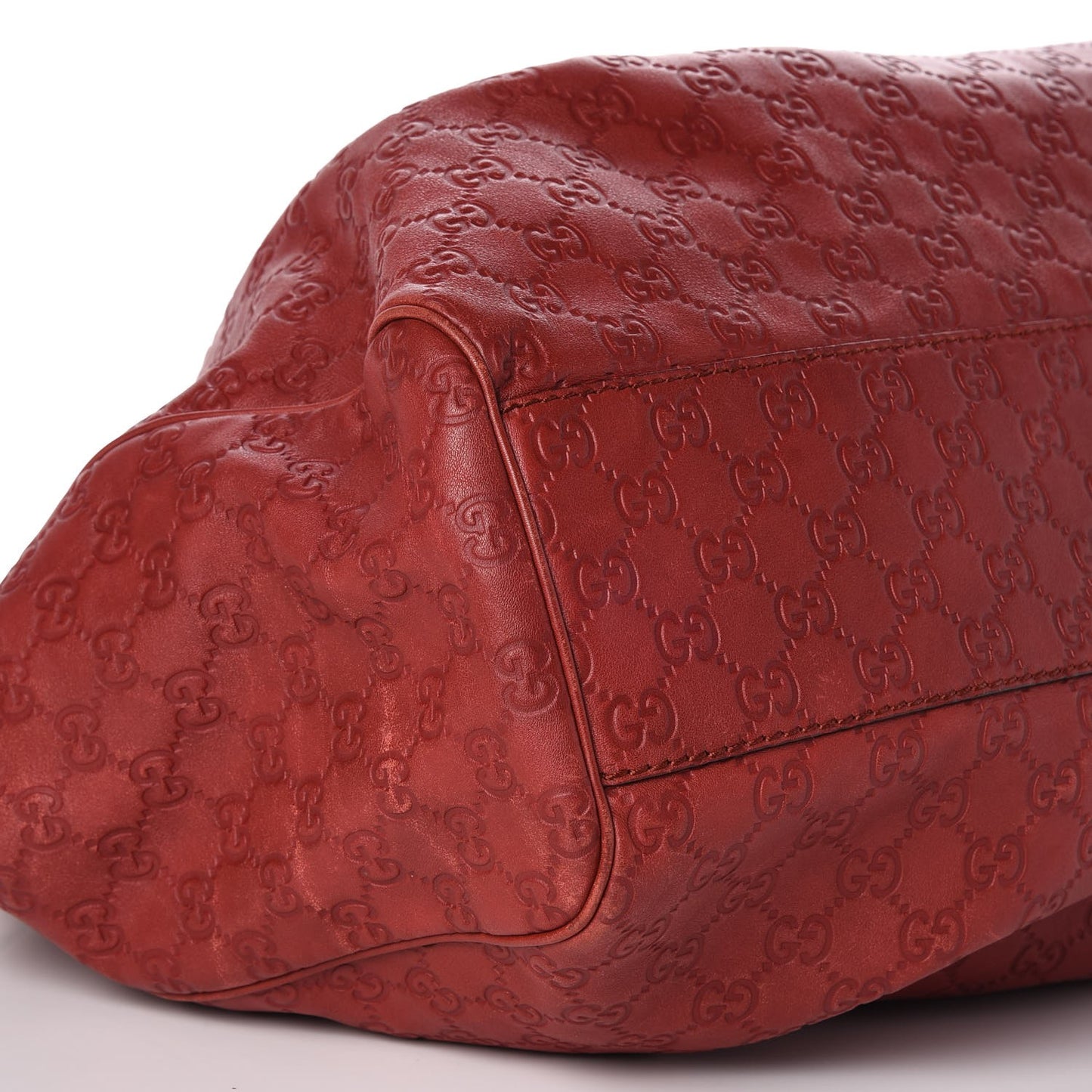 Guccissima Large Sukey Tote Red