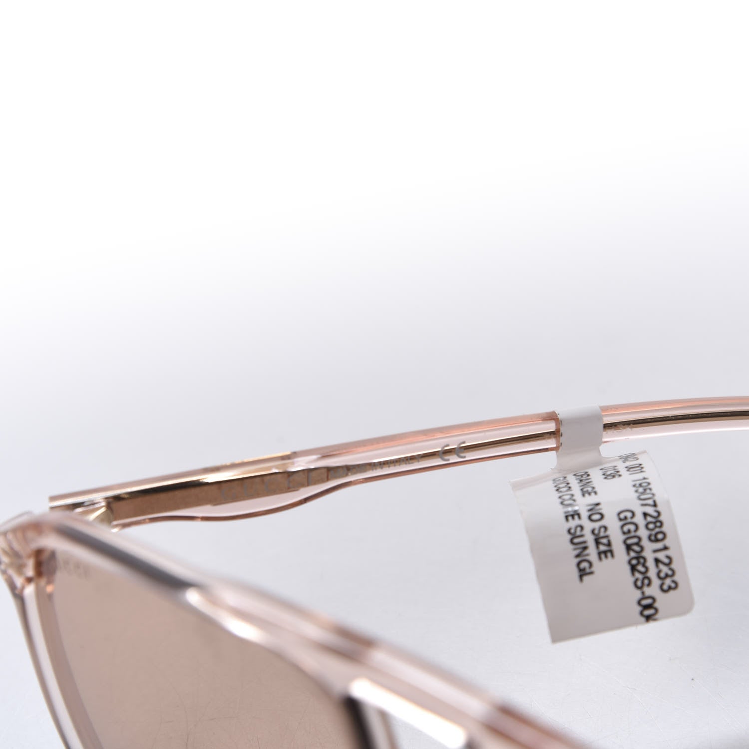 Gucci Squared Aviator Sunglasses GG0262S Pink 6 of 7