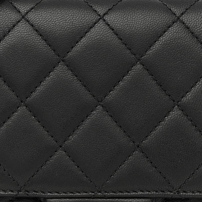 Chanel Lambskin Quilted Chic Pearls Flap Black 8 of 10