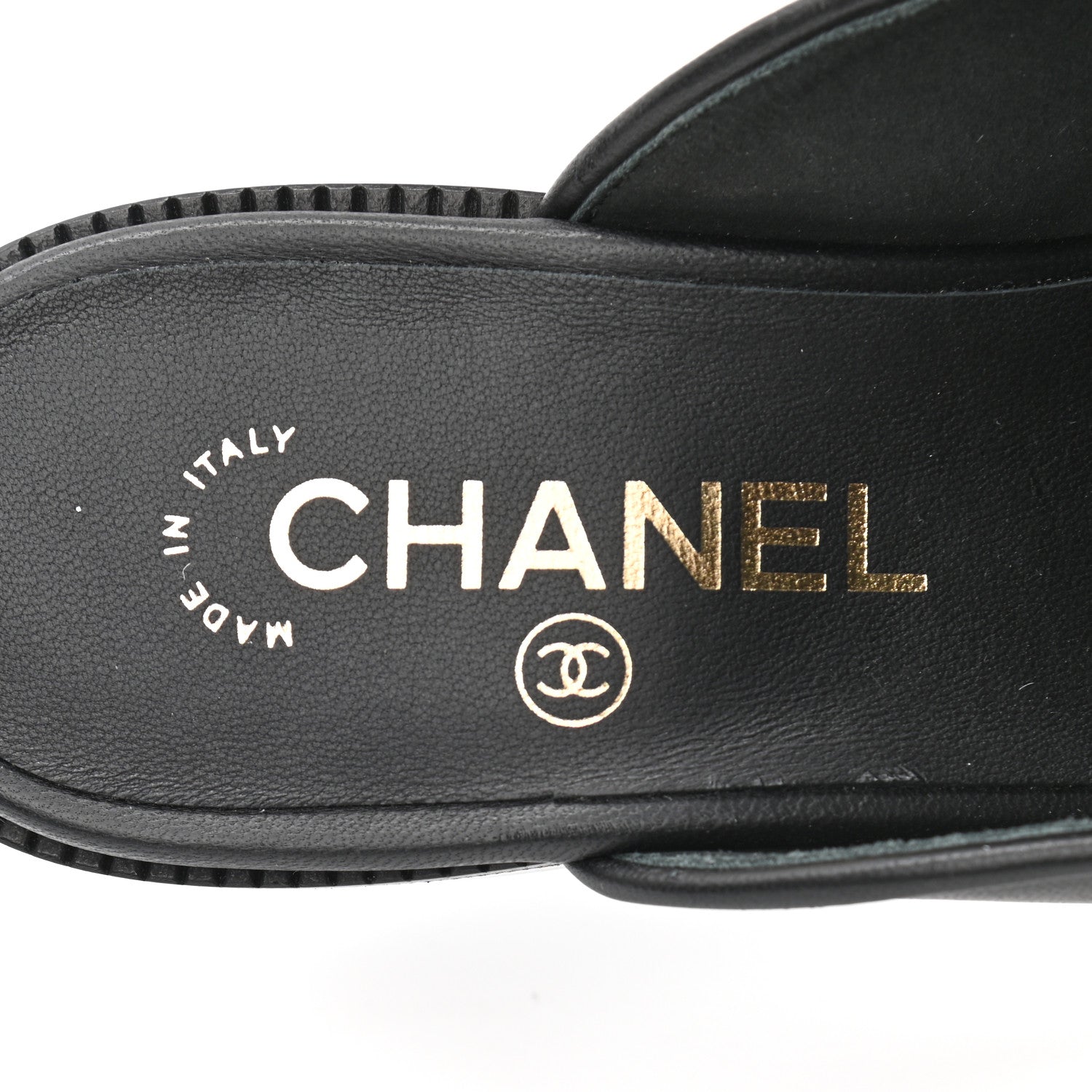 Chanel Lambskin Quilted Boy Mules 37 Black 7 of 8