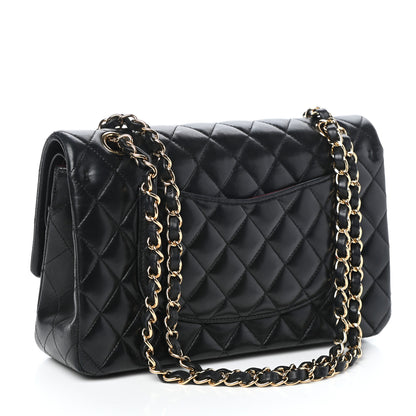 Chanel Lambskin Quilted Medium Double Flap Black 3 of 10