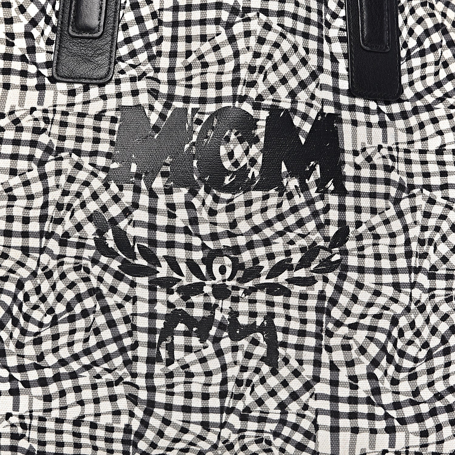 MCM Visetos Large Liz Reversible Shopper Tote Black 11 of 19