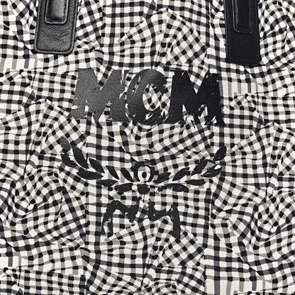 MCM Visetos Large Liz Reversible Shopper Tote Black 11 of 19