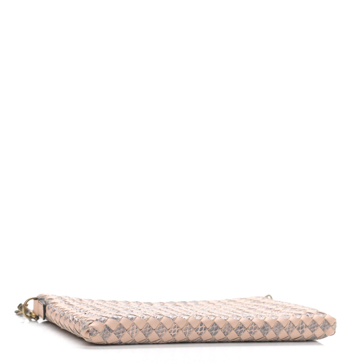 Bottega Veneta Nappa Ayers Intrecciato Biletto Chain Crossbody Flamingo 4 of 13