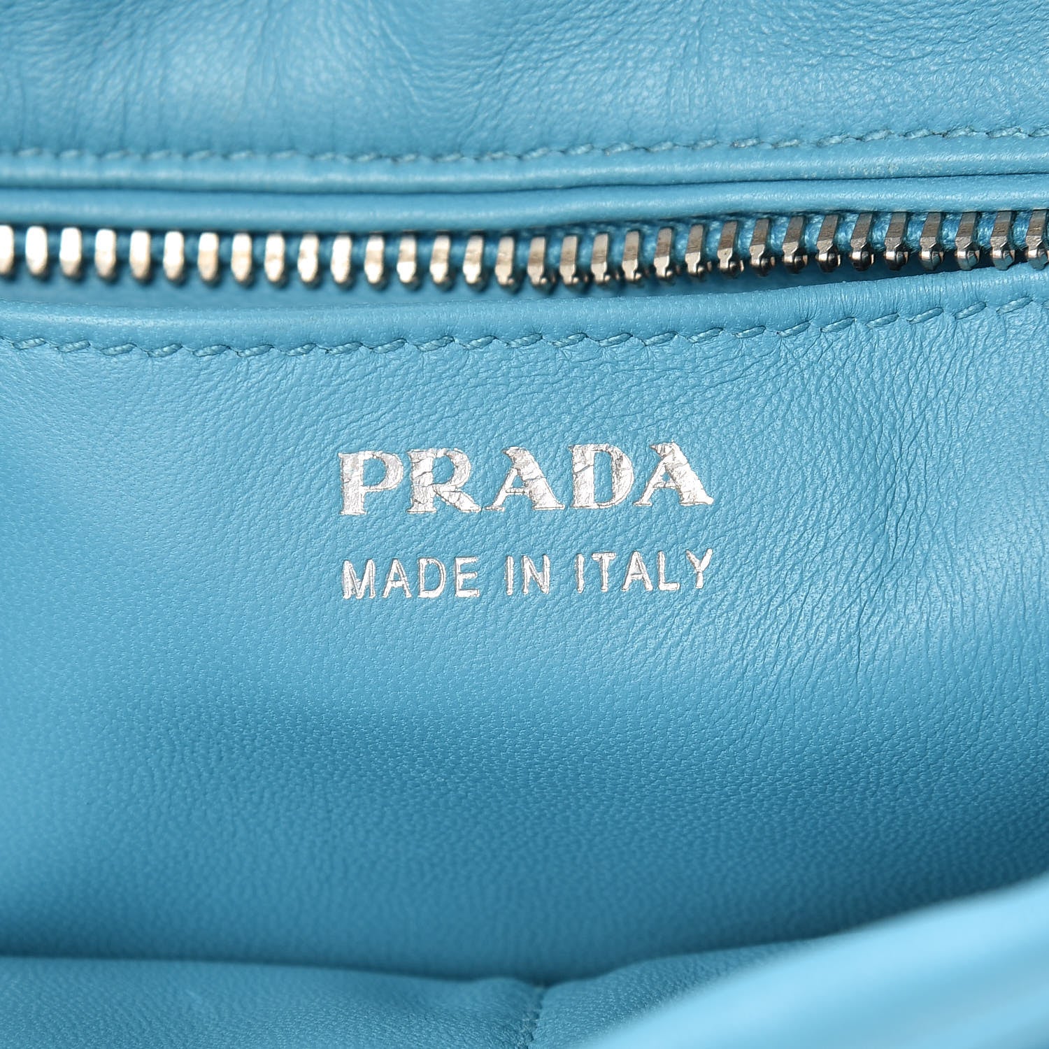 Prada Vitello Daino Eye Inside Bag Bianco Arancio 6 of 13