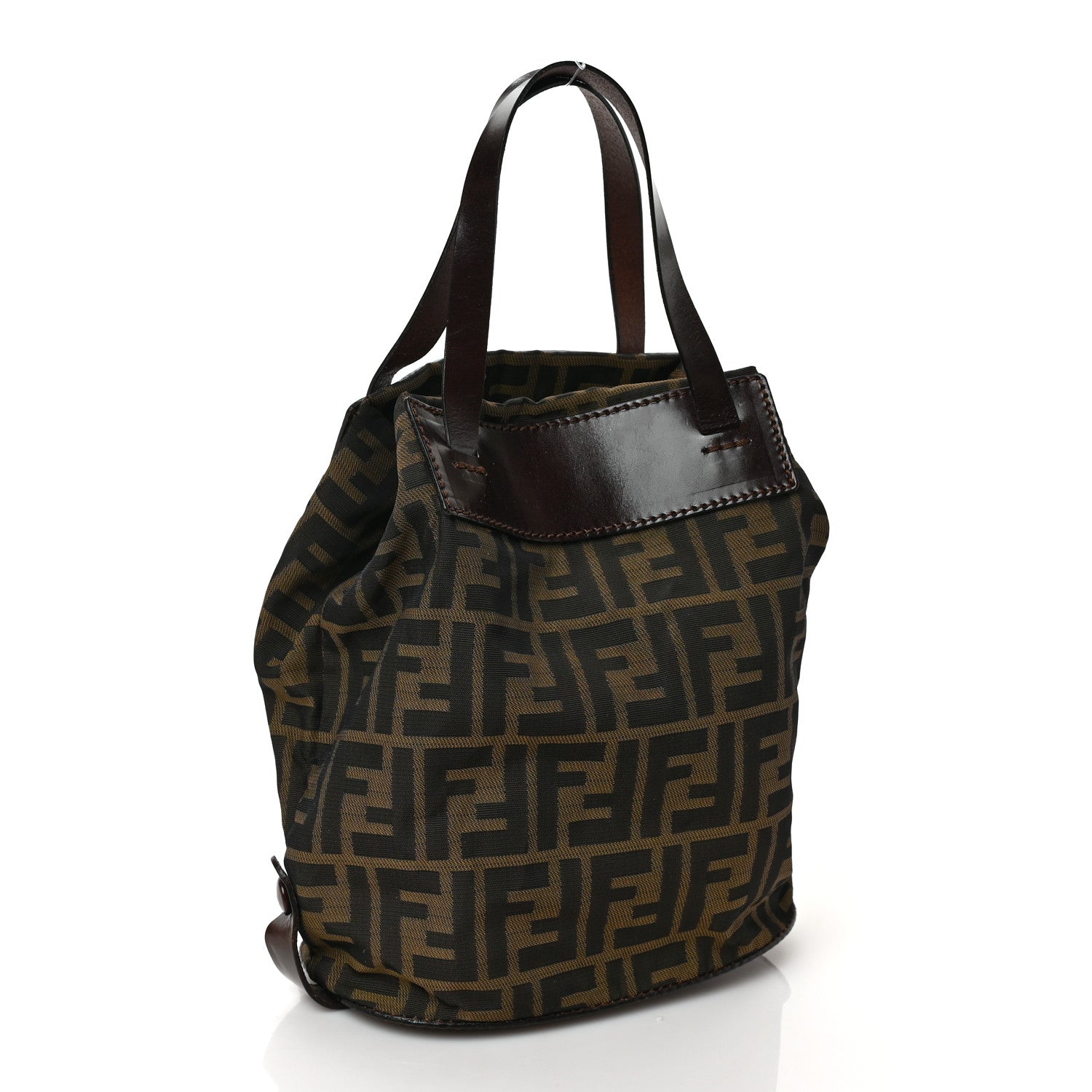 Fendi Zucca Calfskin Tote Tobacco 3 of 8