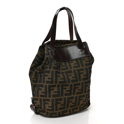Fendi Zucca Calfskin Tote Tobacco 3 of 8