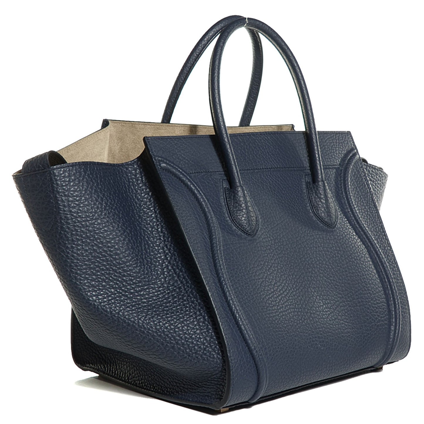 Bullhide Calfskin Medium Phantom Luggage Navy Blue
