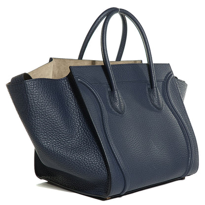 Celine Bullhide Calfskin Medium Phantom Luggage Navy Blue 3 of 9