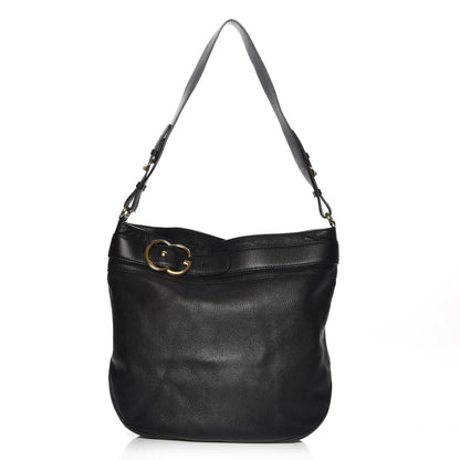Gucci Calfskin Large Ride Shoulder Bag Black 1 of 7