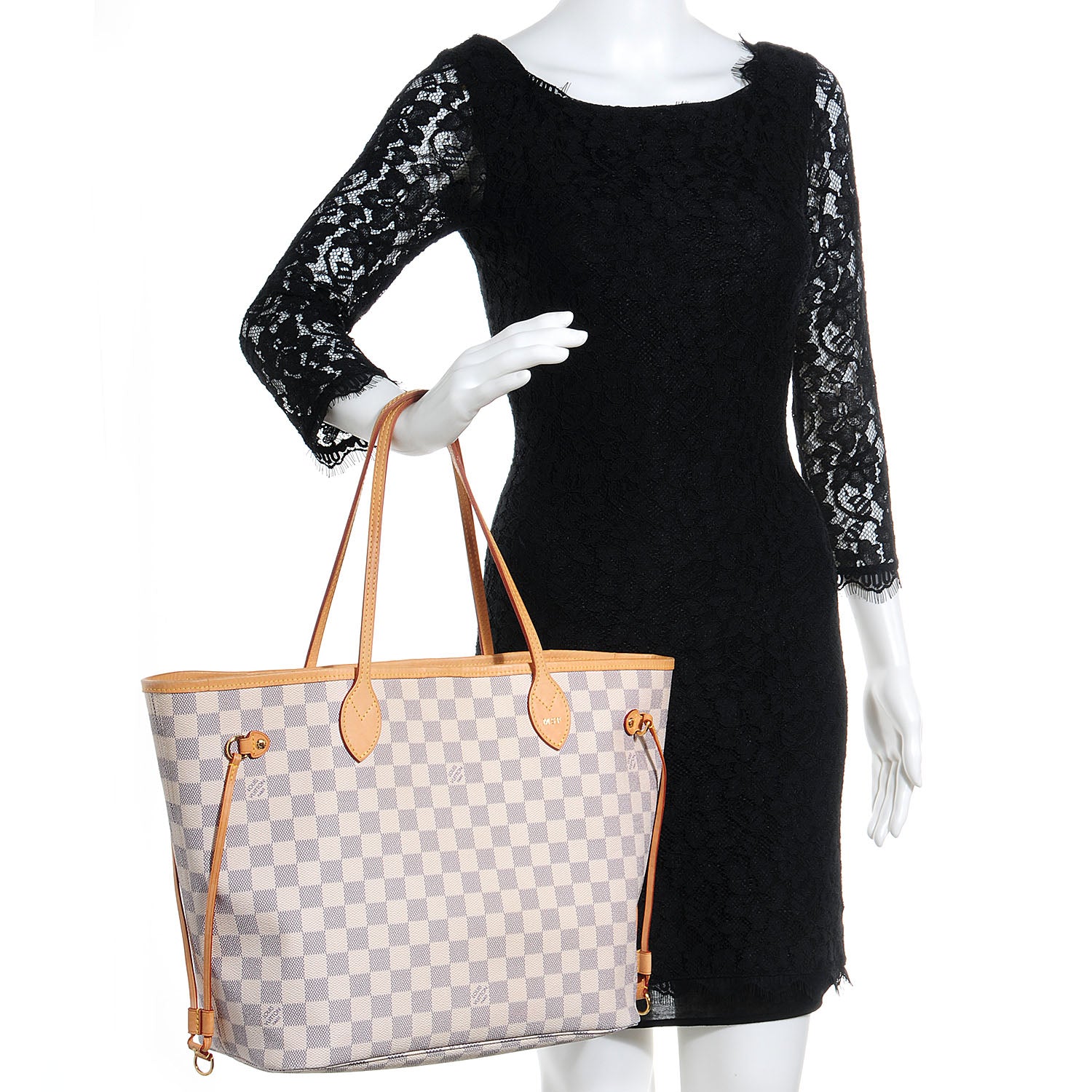 Louis Vuitton Damier Azur Neverfull MM 2 of 10
