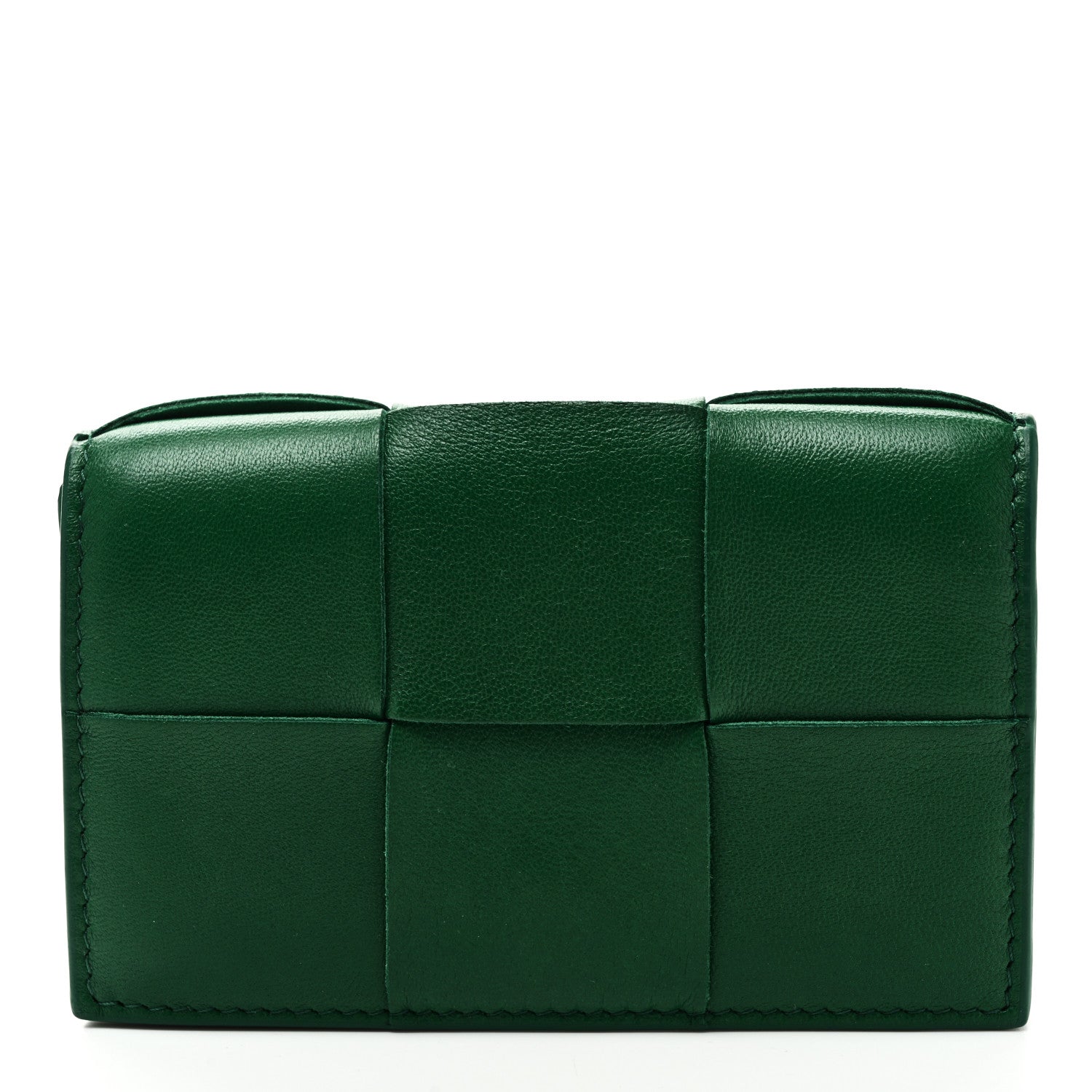 Bottega Veneta Nappa Maxi Intrecciato Card Holder Wallet Parakeet 1 of 6