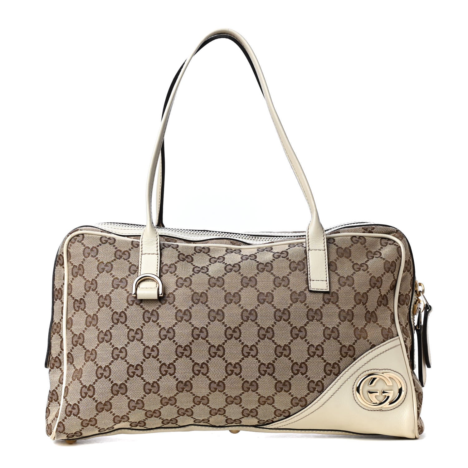 Gucci Monogram Medium New Britt Boston Off White 1 of 4