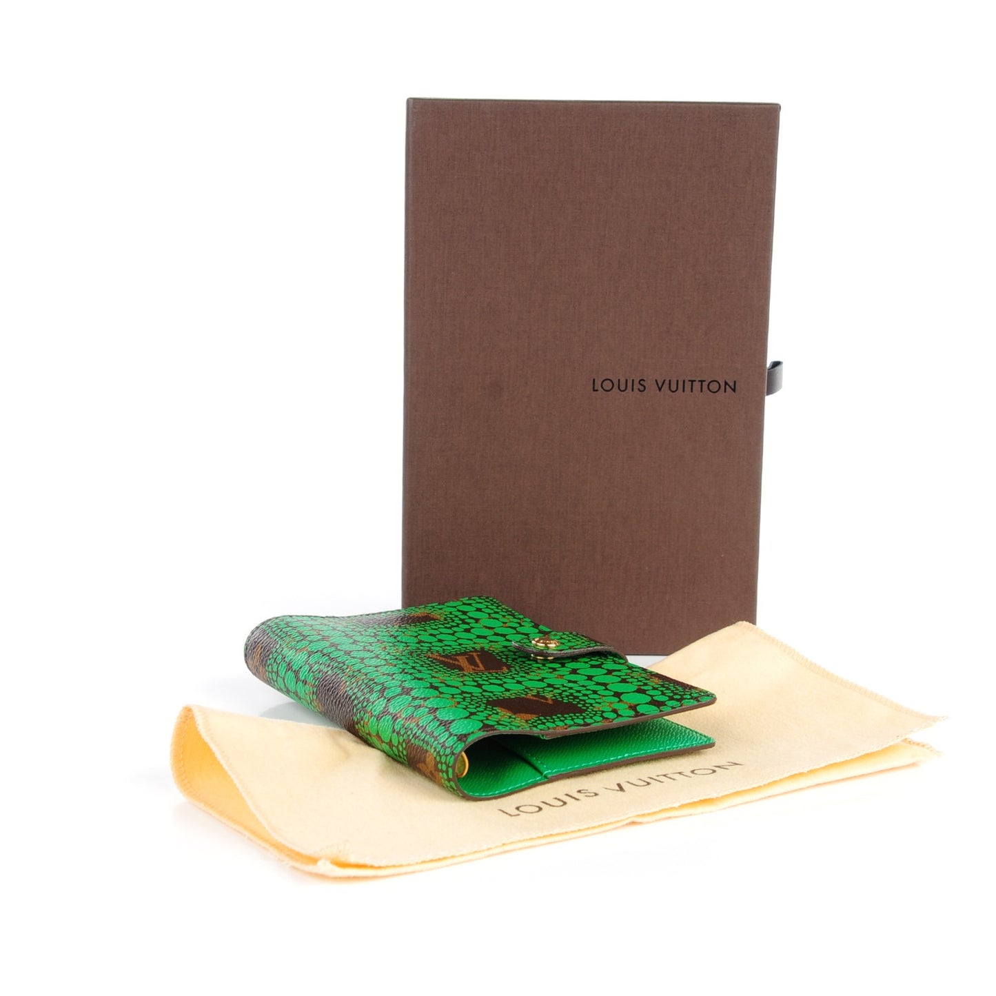 Monogram Kusama Town Small Ring Agenda Green
