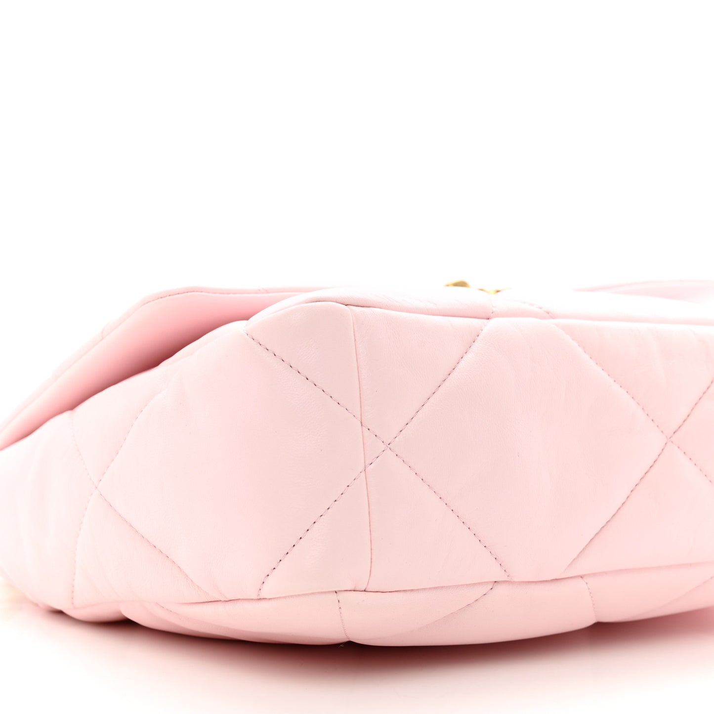 Lambskin Quilted Large Chanel 19 Flap Light Pink