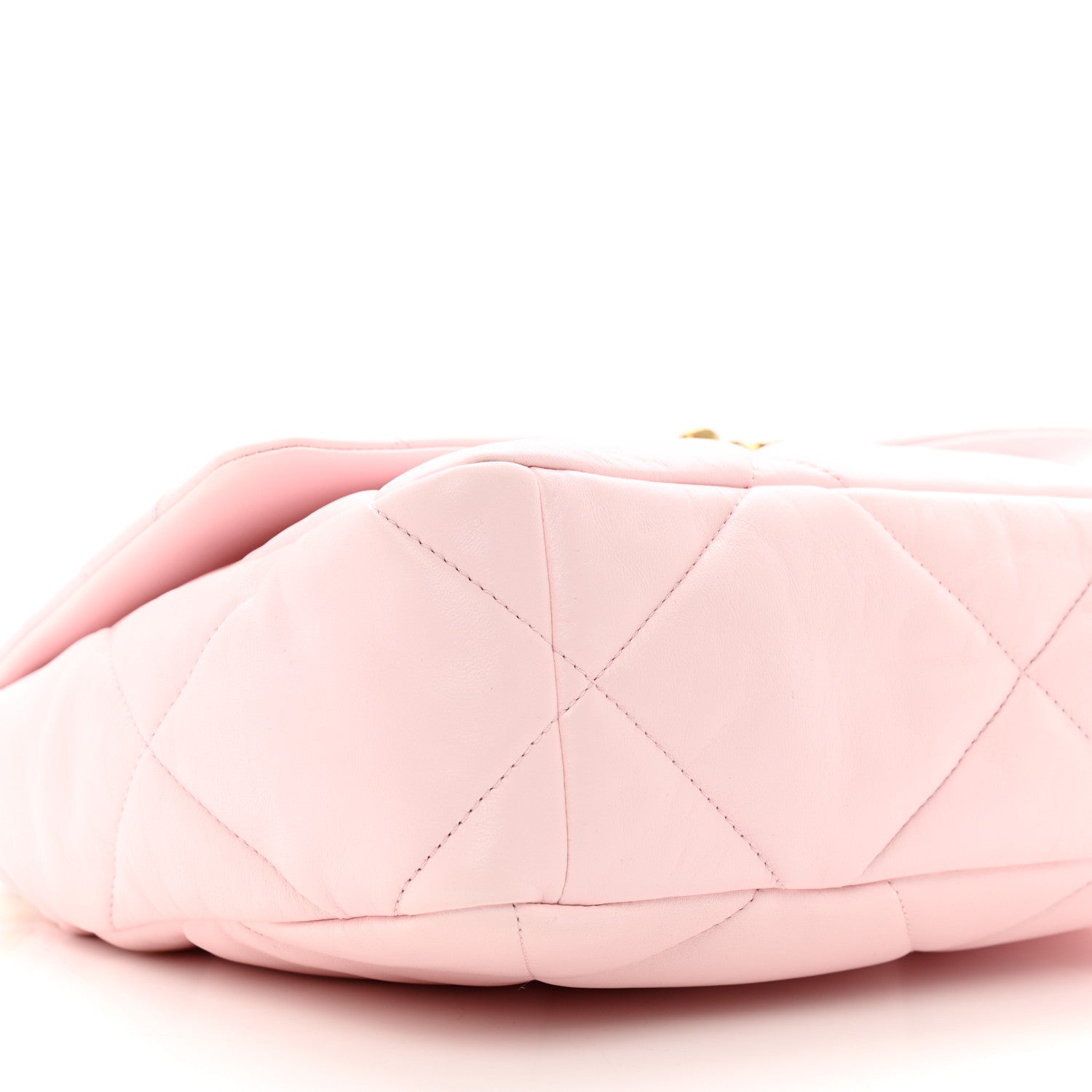 Chanel Lambskin Quilted Large Chanel 19 Flap Light Pink 9 of 13