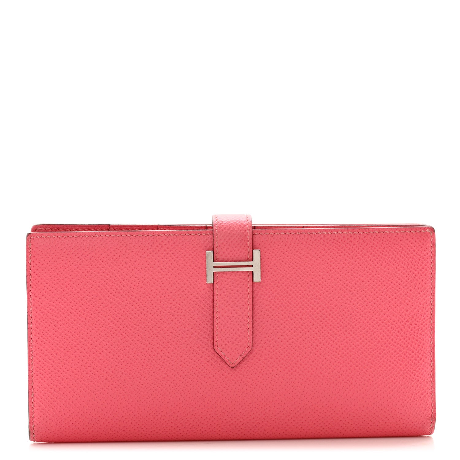 Hermes Epsom Bearn Gusset Wallet Rose Azalee 1 of 10