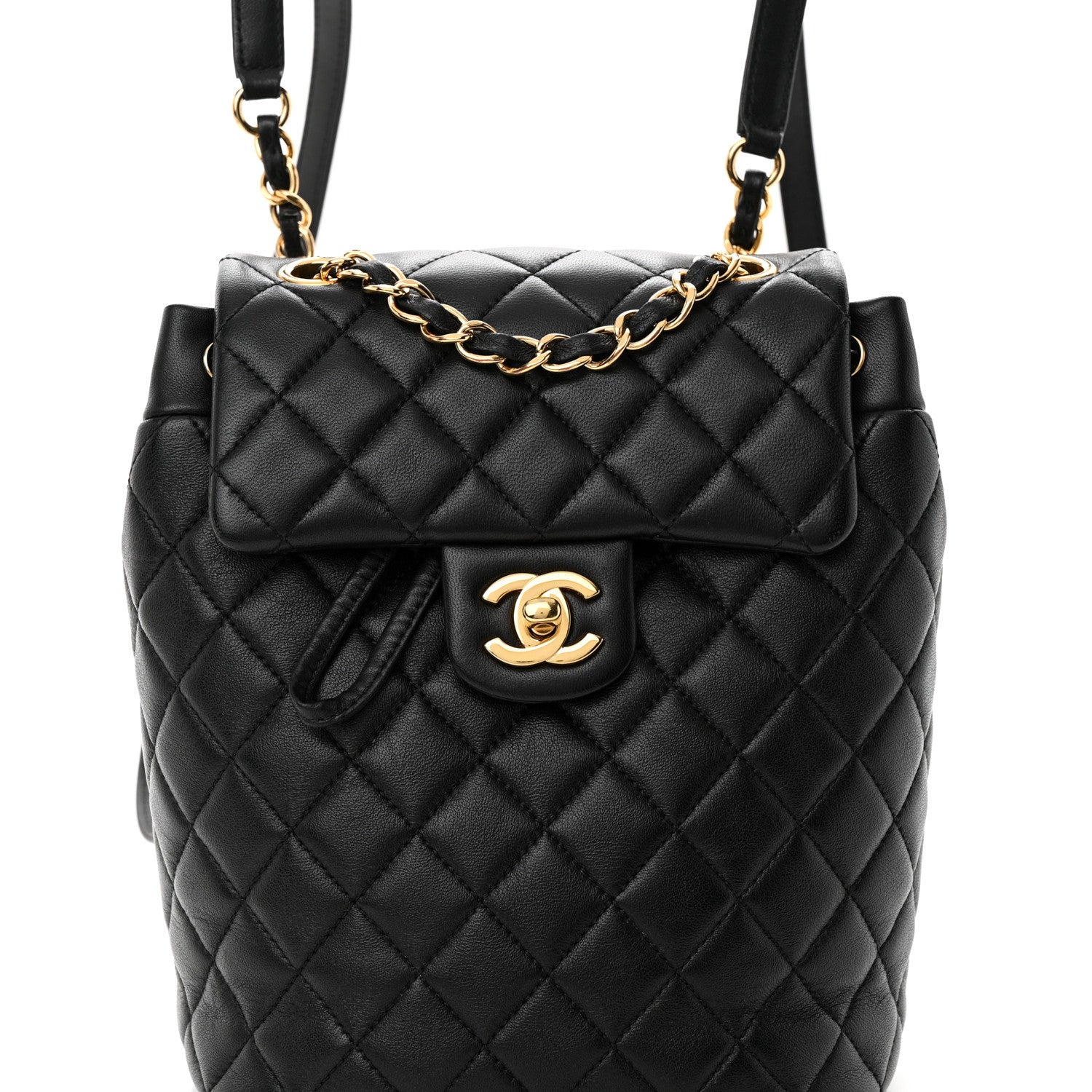 Chanel Lambskin Quilted Mini Urban Spirit Backpack Black 12 of 12
