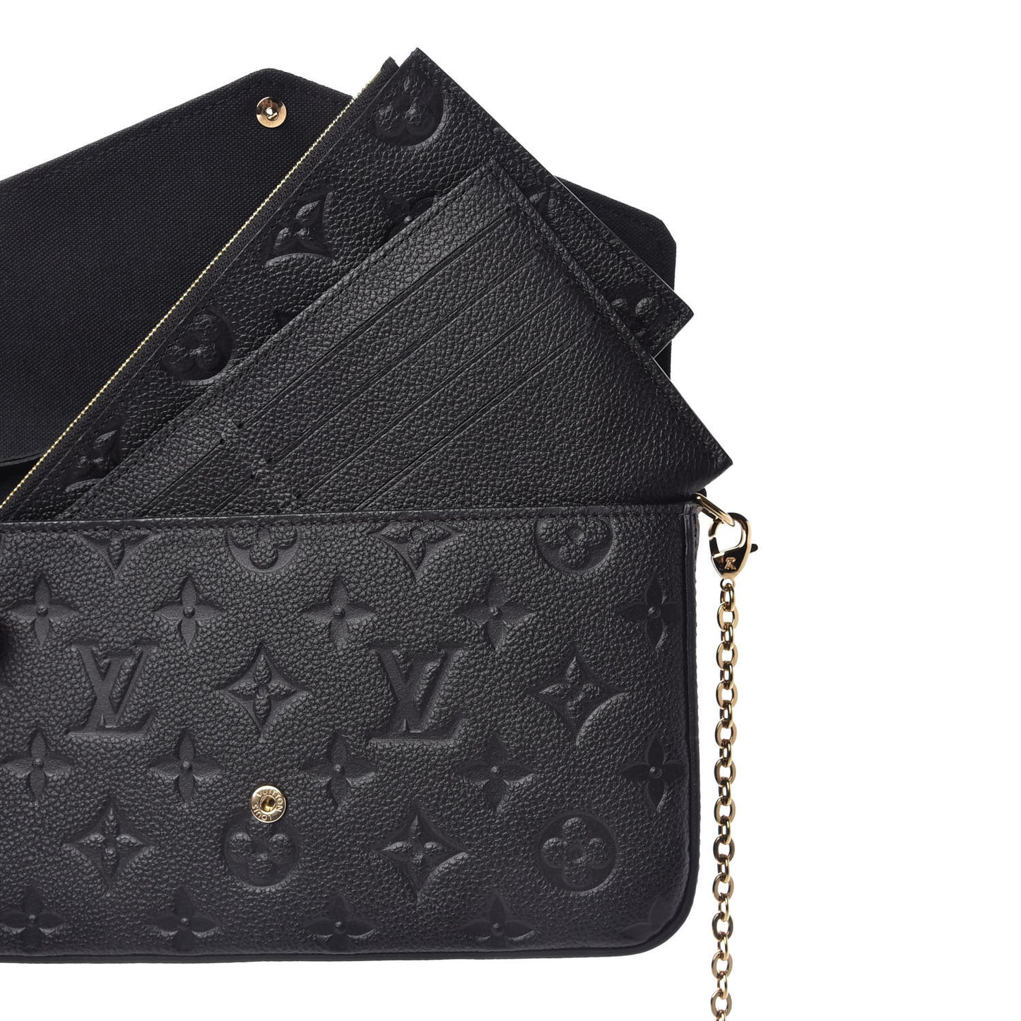 Empreinte Pochette Felicie Chain Wallet Black