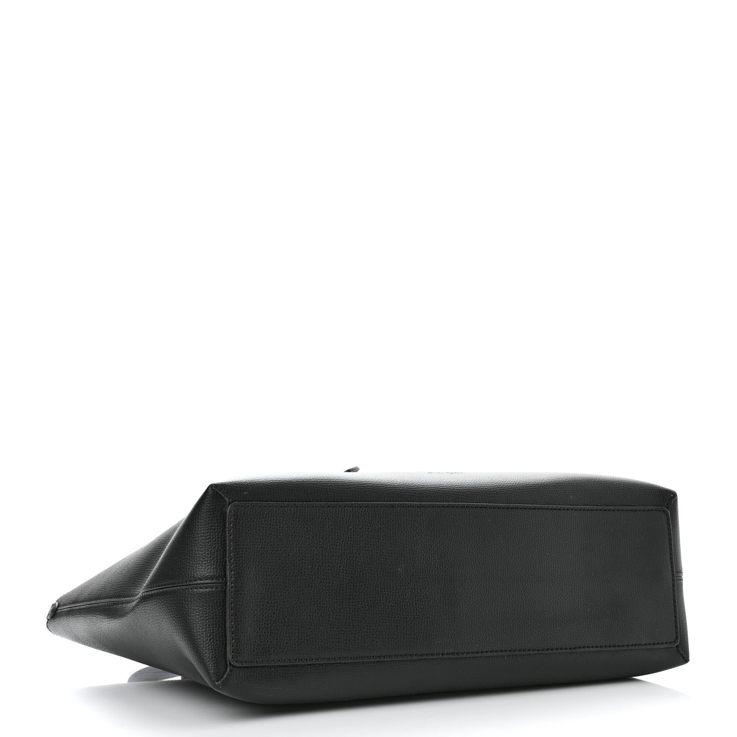 Grainy Calfskin Haymarket Colours Check Medium Zip Tote Black