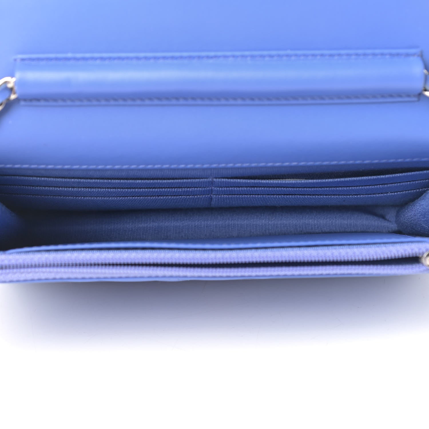 Chanel Patent Quilted Wallet On Chain WOC Light Purple 5 of 10