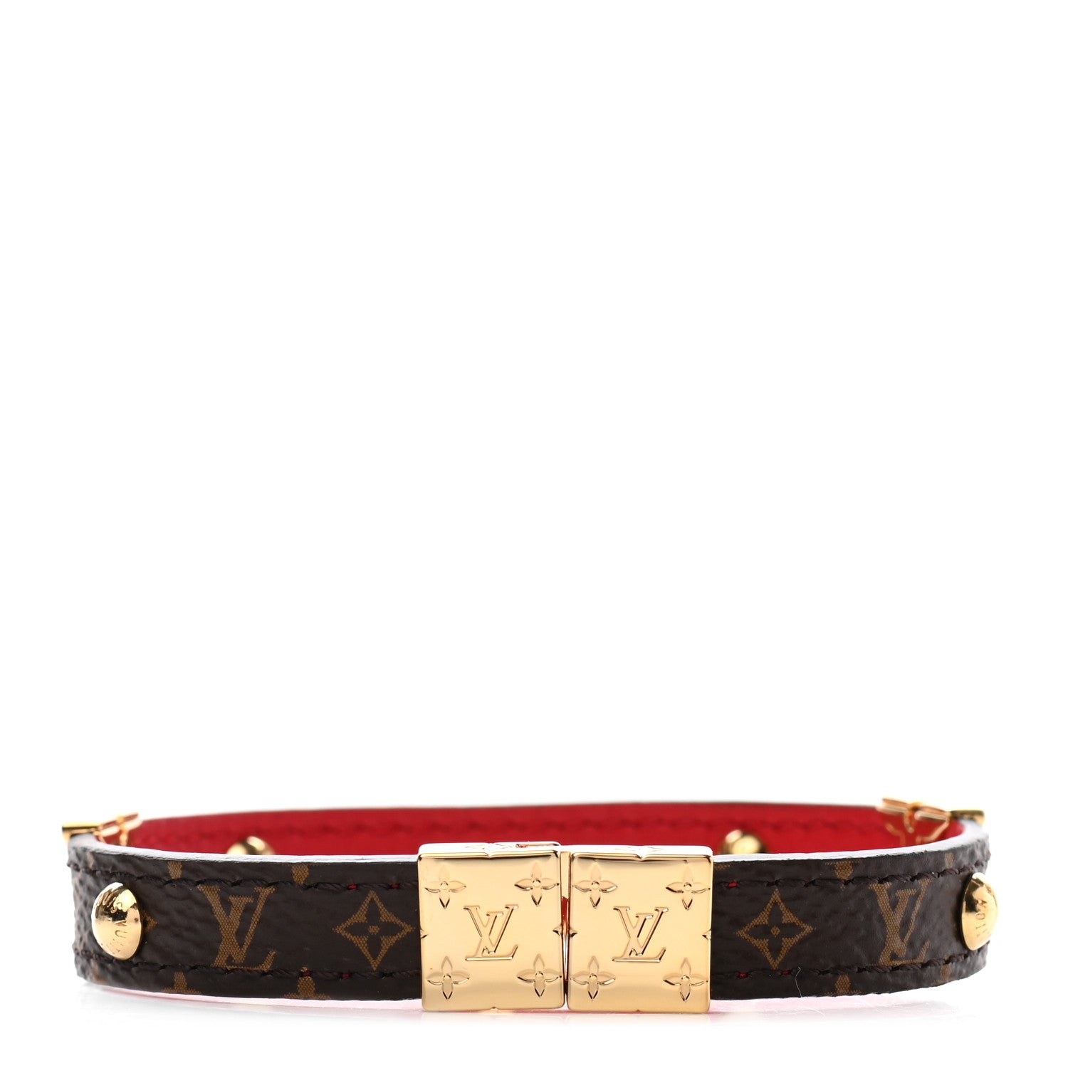 Louis Vuitton Monogram LV Circle Reversible Bracelet 19 Rouge 1 of 6