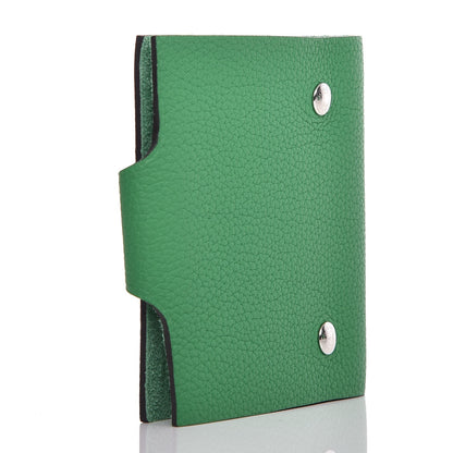 Hermes Taurillon Clemence Ulysse Mini Notebook Bambou 3 of 8