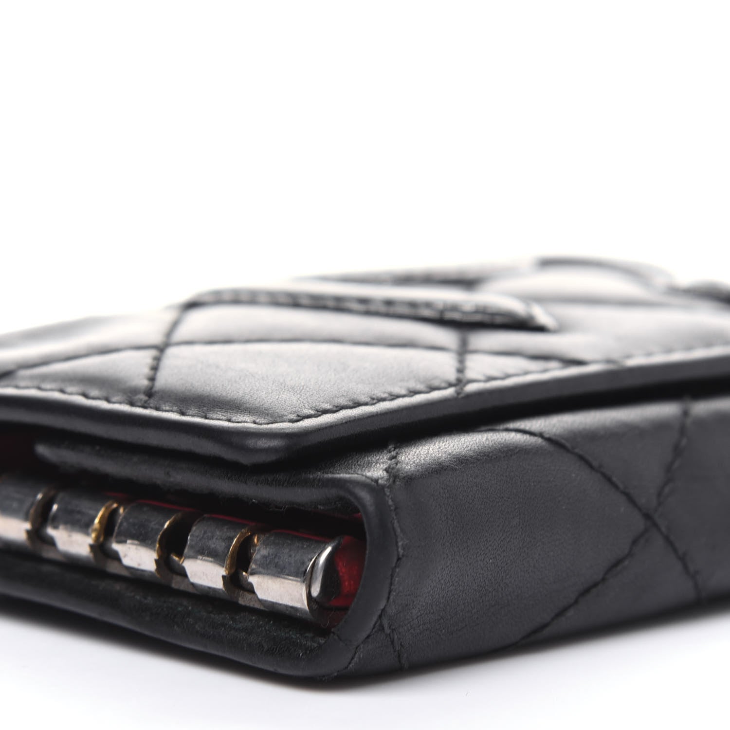 Chanel Calfskin Quilted Cambon 6 Key Holder Black 13 of 16