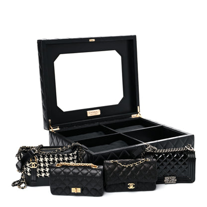 Chanel Lambskin Calfskin Tweed Success Story Set of 4 Minis Bags Black 6 of 47