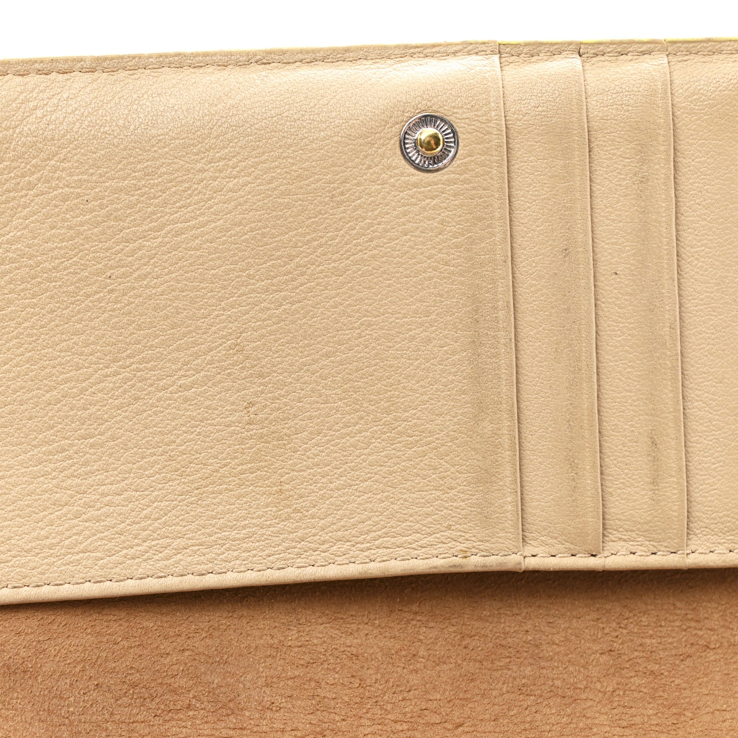 MCM Calfskin Ottomar Klara Tri Fold Phone Wallet On Strap Croissant 11 of 15