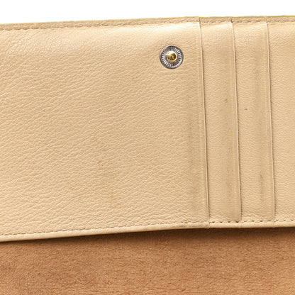 MCM Calfskin Ottomar Klara Tri Fold Phone Wallet On Strap Croissant 11 of 15